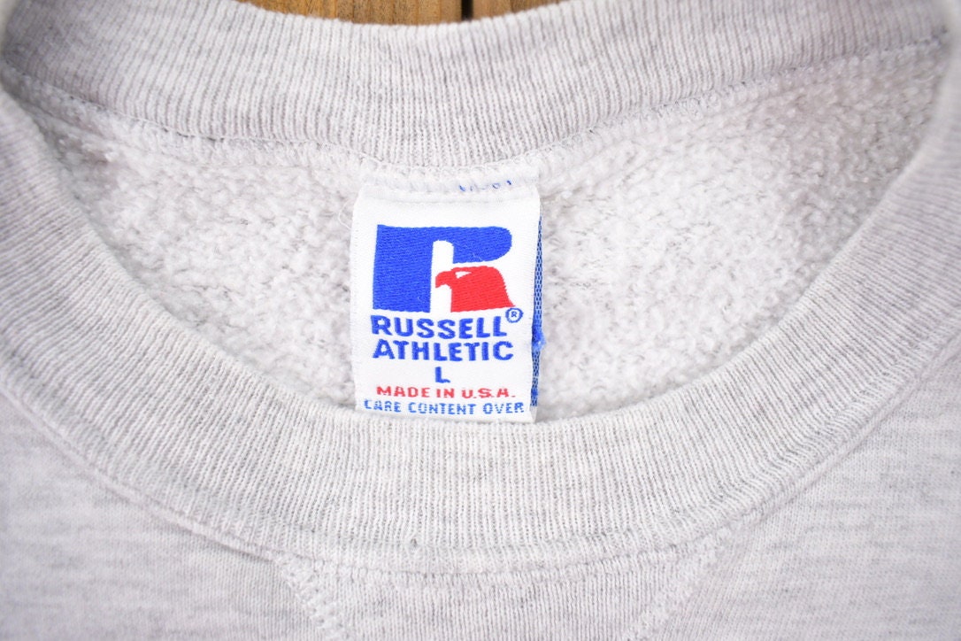 Vintage 1990s Russell SC Mustangs University Collegiate Crewneck Embroidered NCAA Sweatshirt