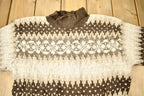 Vintage 1990s Hand Knitted Croft & Barrow Mockneck Sweater