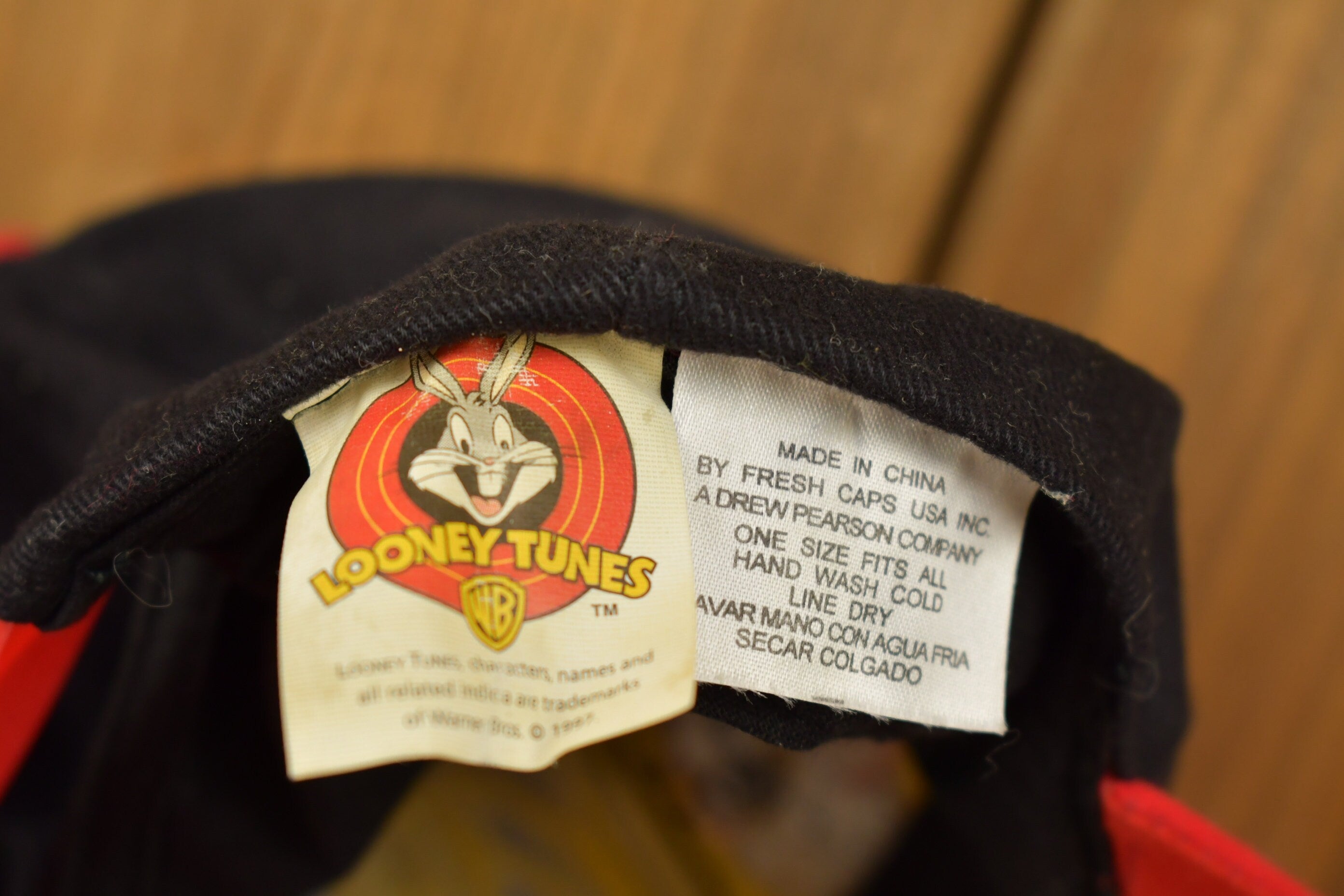 Vintage 1997 Looney Tunes Taz Snap Back Hat