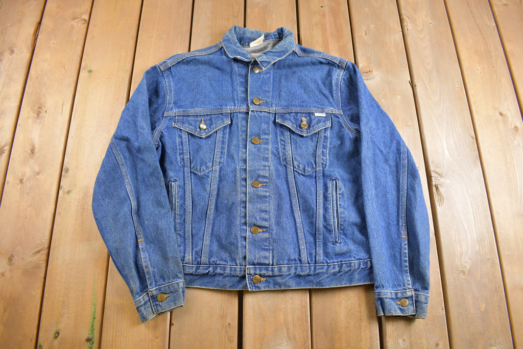 Vintage 1980s Carhartt Medium Wash Jean Jacket