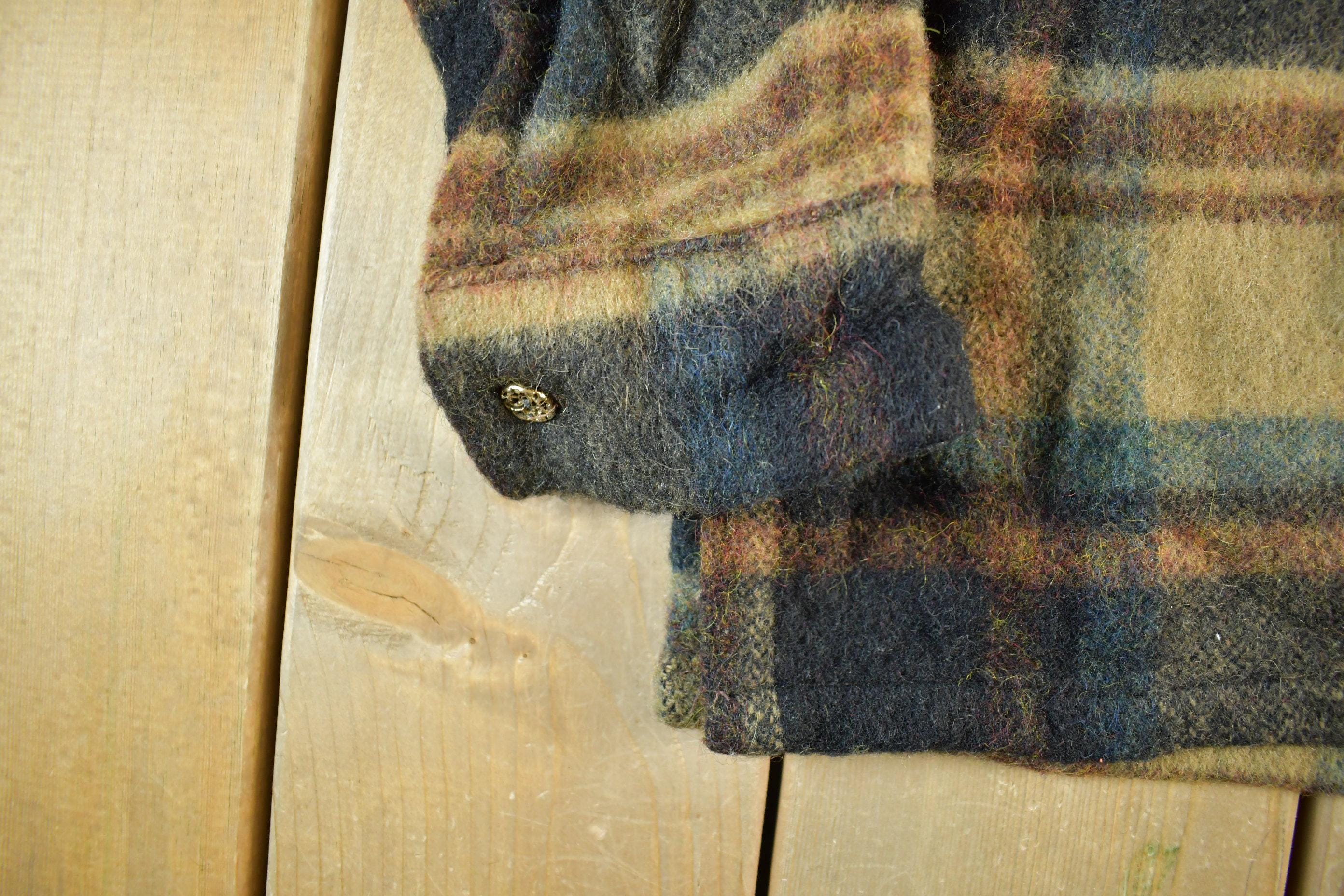 Vintage 1970s California Originals Townline Wool Flannel Jacket Men's Small