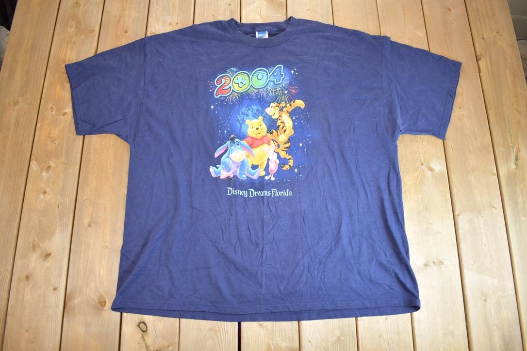 Vintage 2004 Winnie The Pooh Disney Dreams Florida Graphic T-Shirt