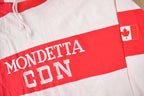 Vintage 1980s Mondetta Canada Embroidered Striped Hoodie Size Medium