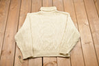 Vintage Cable Knit Turtleneck Sweater