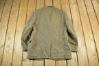 Vintage 1960s Harris Tweed Hand Woven Wool Two Button Blazer Jacket Men's Medium