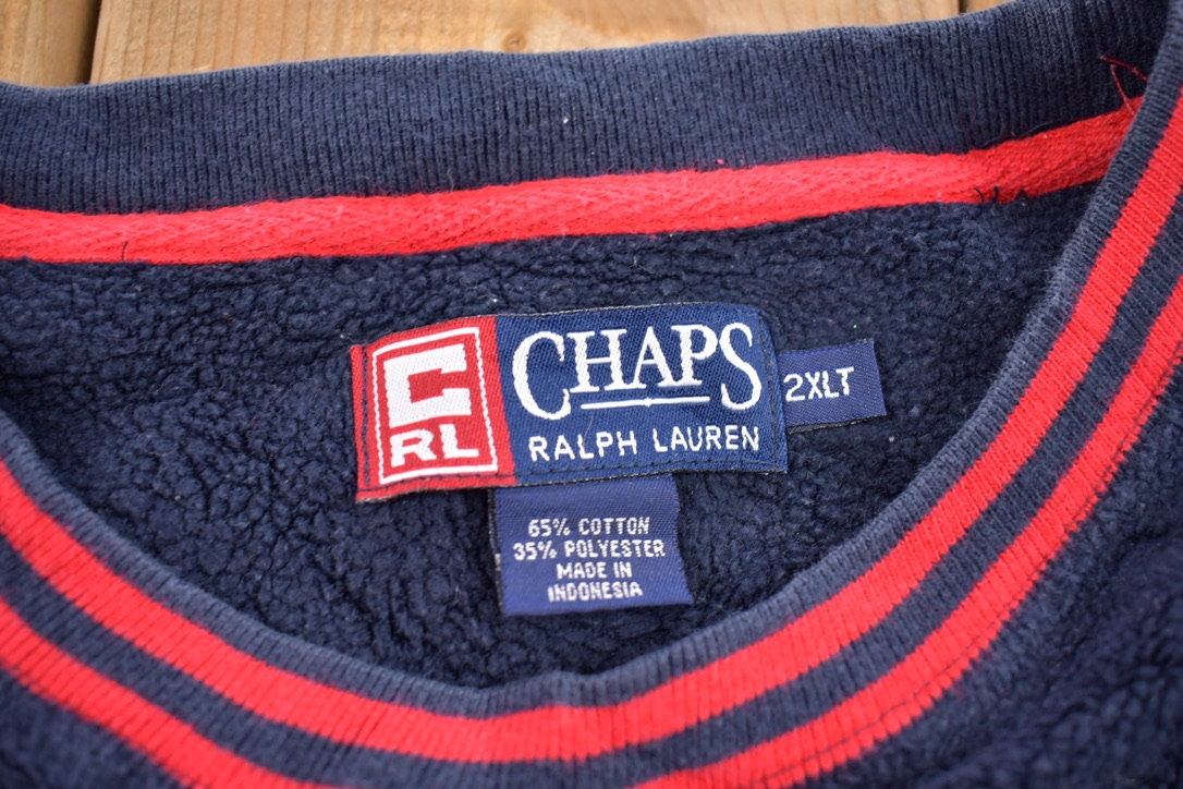 Vintage 1990s Chaps Ralph Lauren Blank Crewneck Sweatshirt