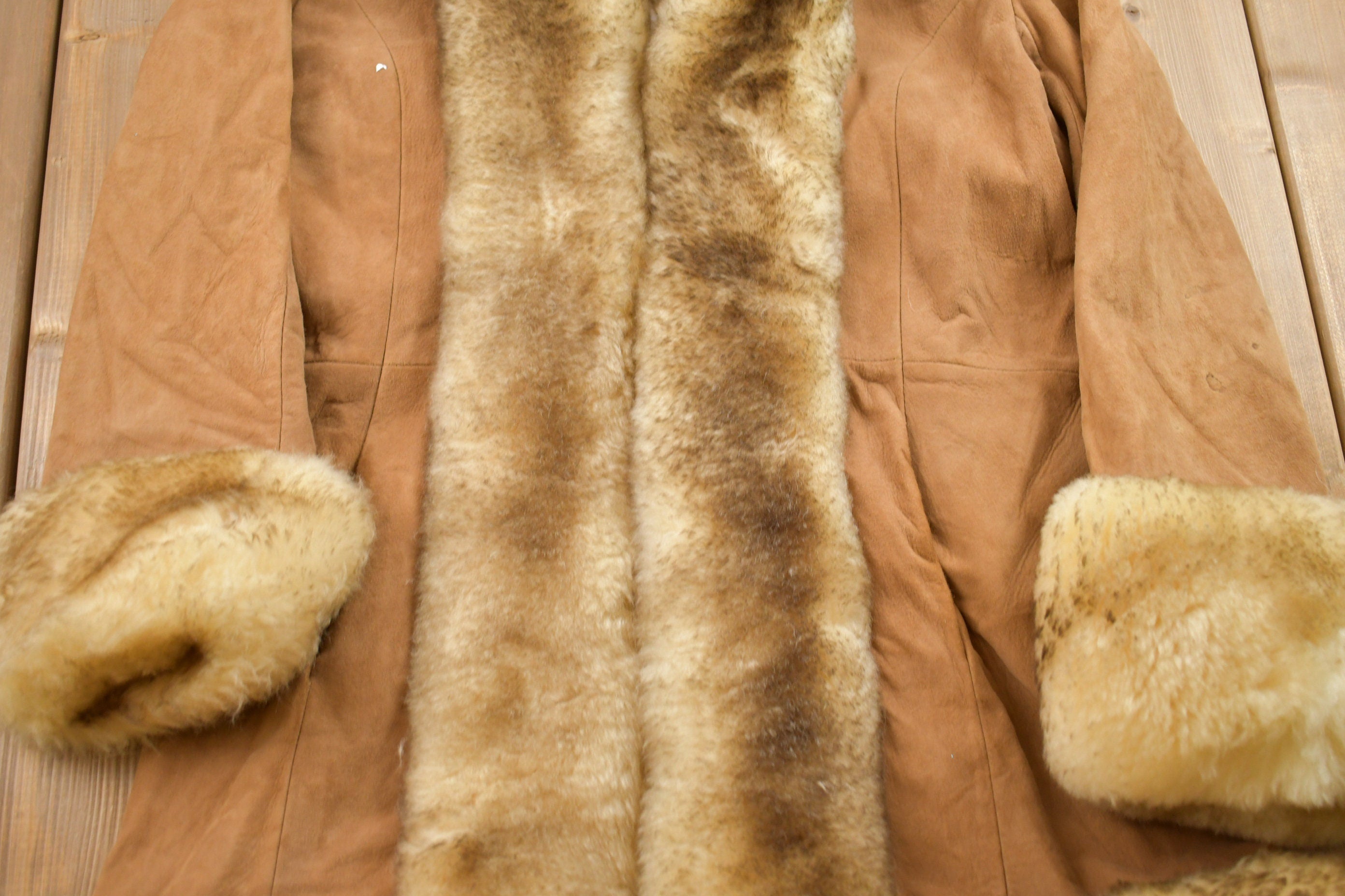 Vintage 1970s Sally Afghan Penny Lane Shearling Jacket
