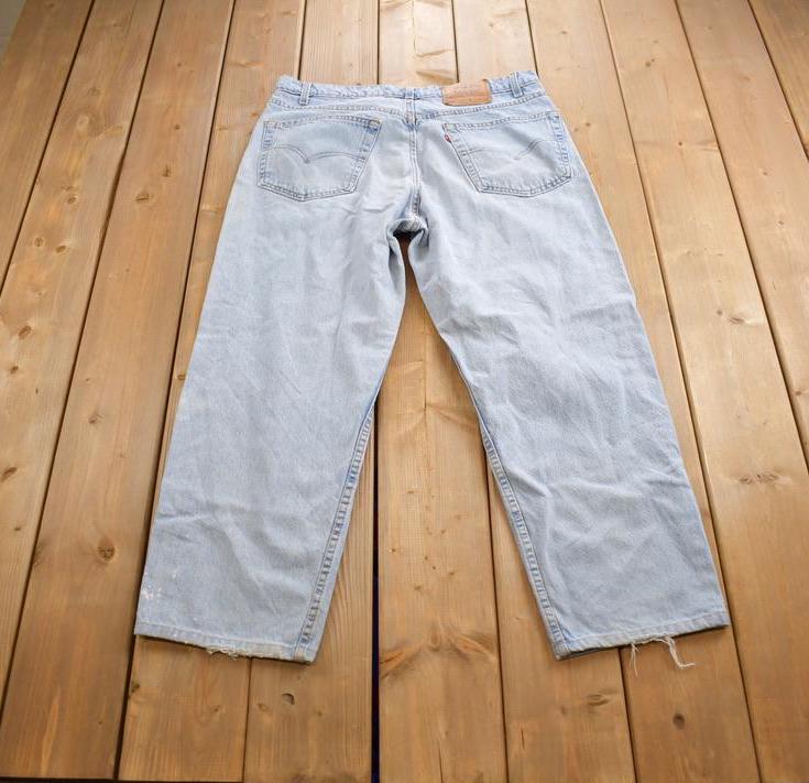 Vintage 1990s Levi's 550 Relaxed Fit Denim Jeans Made In USA Size 38x30
