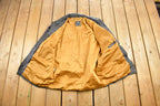 Vintage 1970s Real Leather Silk Lined Jacket