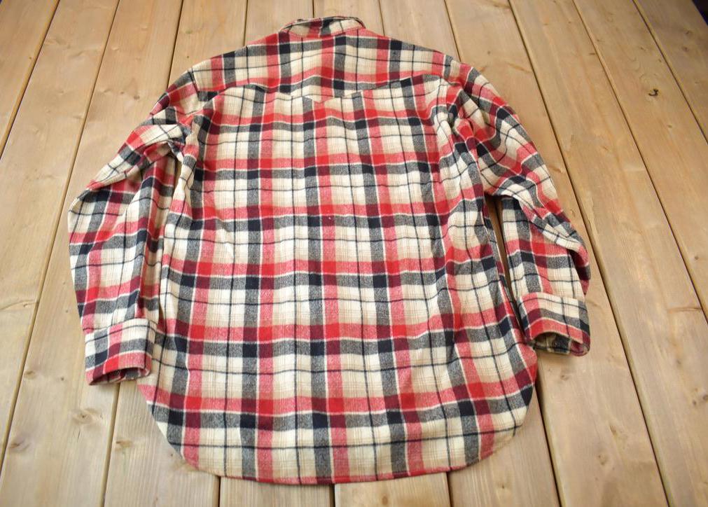 Vintage 1980s Pendleton High Grade Western Wear Plaid Button Up Shirt