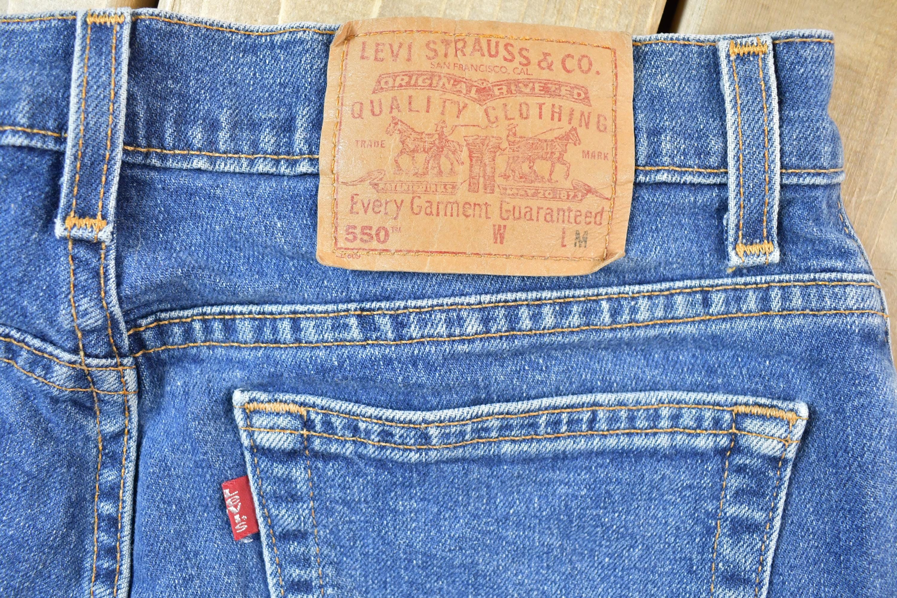 Vintage 1990s Levi Denim 550 Jeans Size 30 x 27