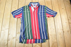 Vintage 1990s Tommy Hilfiger Quarter Button Up Polo Style Shirt