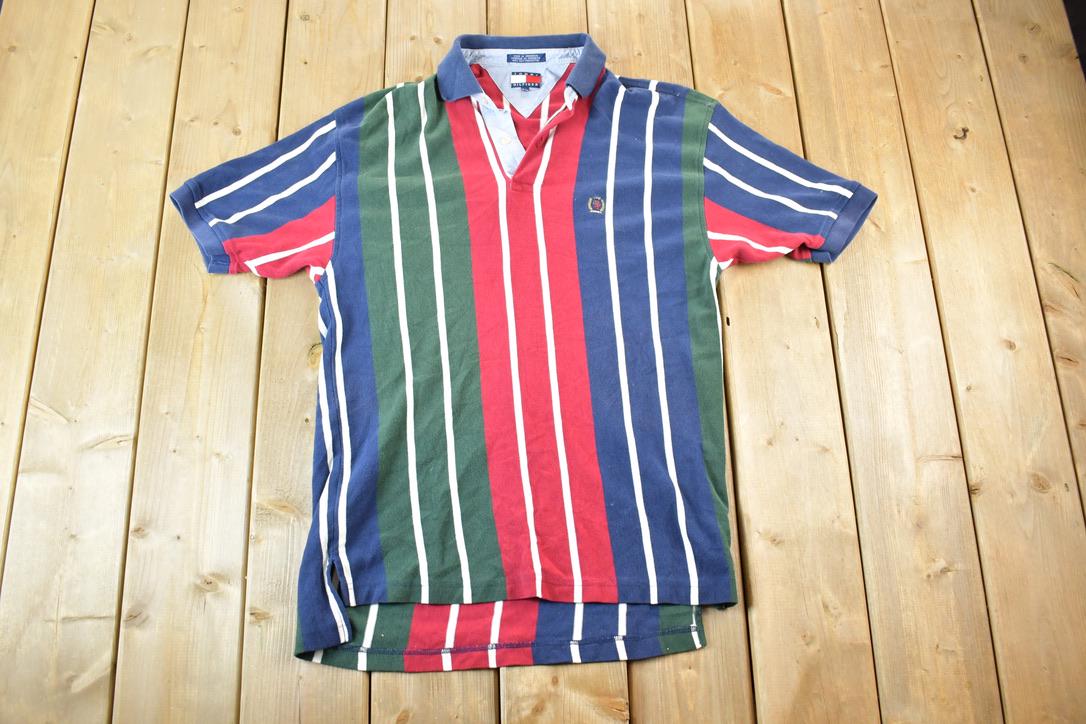Vintage 1990s Tommy Hilfiger Quarter Button Up Polo Style Shirt