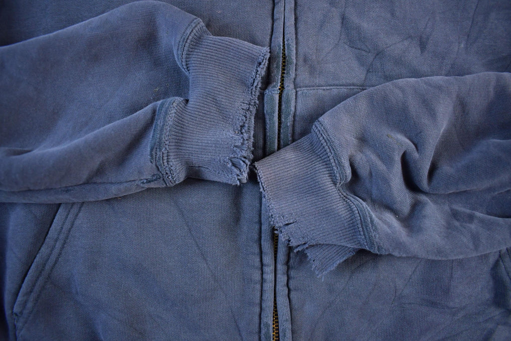 Vintage 1990s Carhartt Sun Faded Distressed Zip Up Hoodie Men's Large