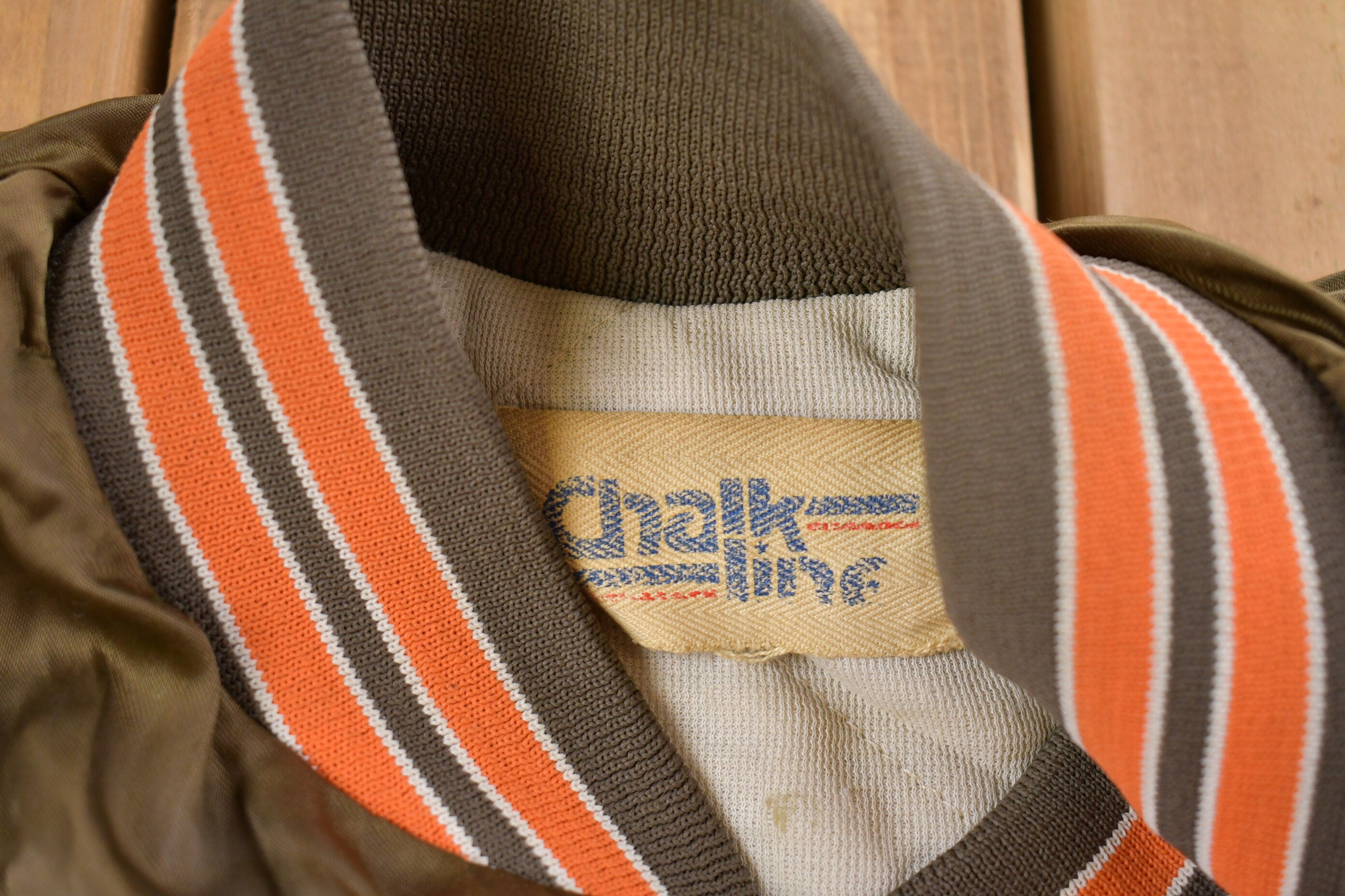 Vintage 1980s Cleveland Browns NFL Chalkline Satin Bomber Jacket