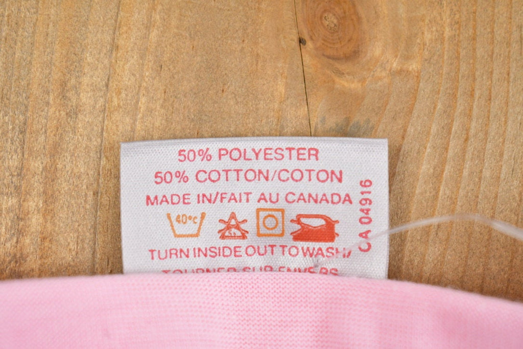 Vintage 1990s Blank Pink Ringer T-Shirt