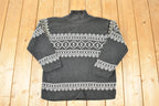 Vintage 1990s Talbots Chunky Holiday Knit Crewneck Sweater Women's L