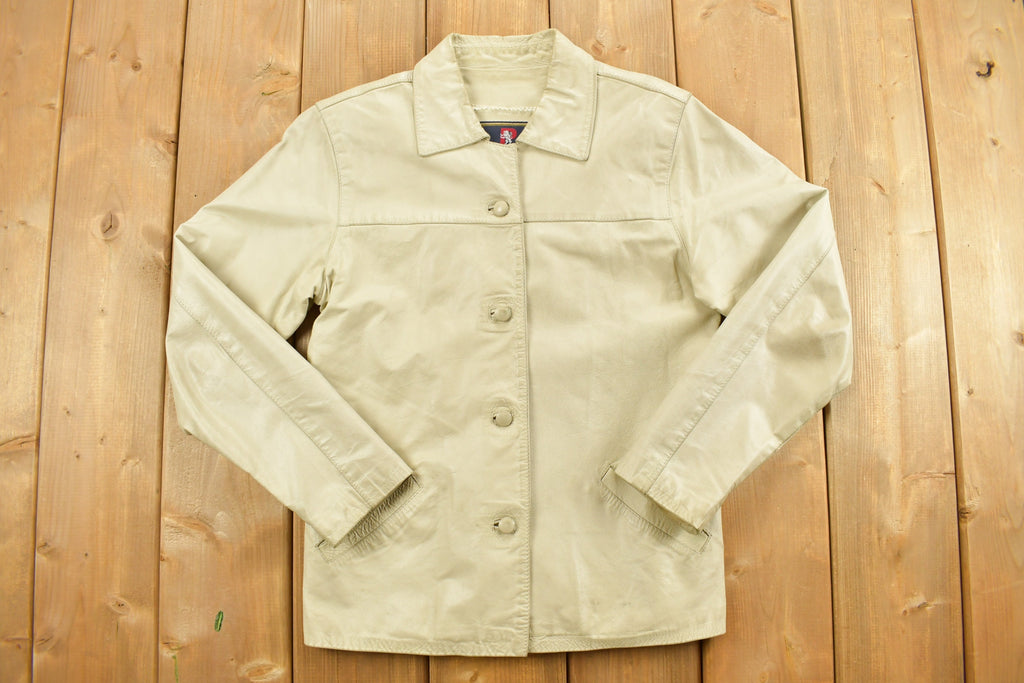 Vintage 1980s Parra Couros Leather Jacket