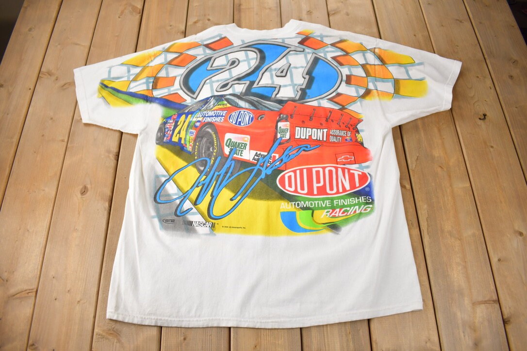 Vintage 2000 Jeff Gordon All Over Print NASCAR Racing T-Shirt