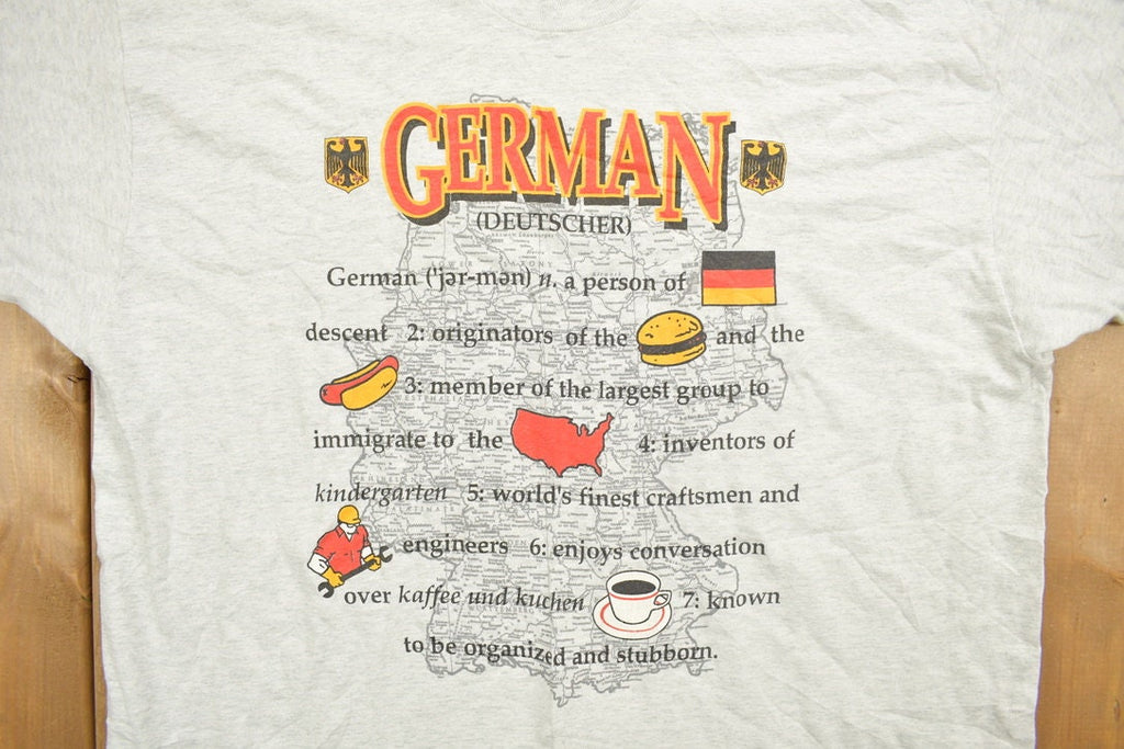 Vintage 1990s German Tourist Graphic T Shirt