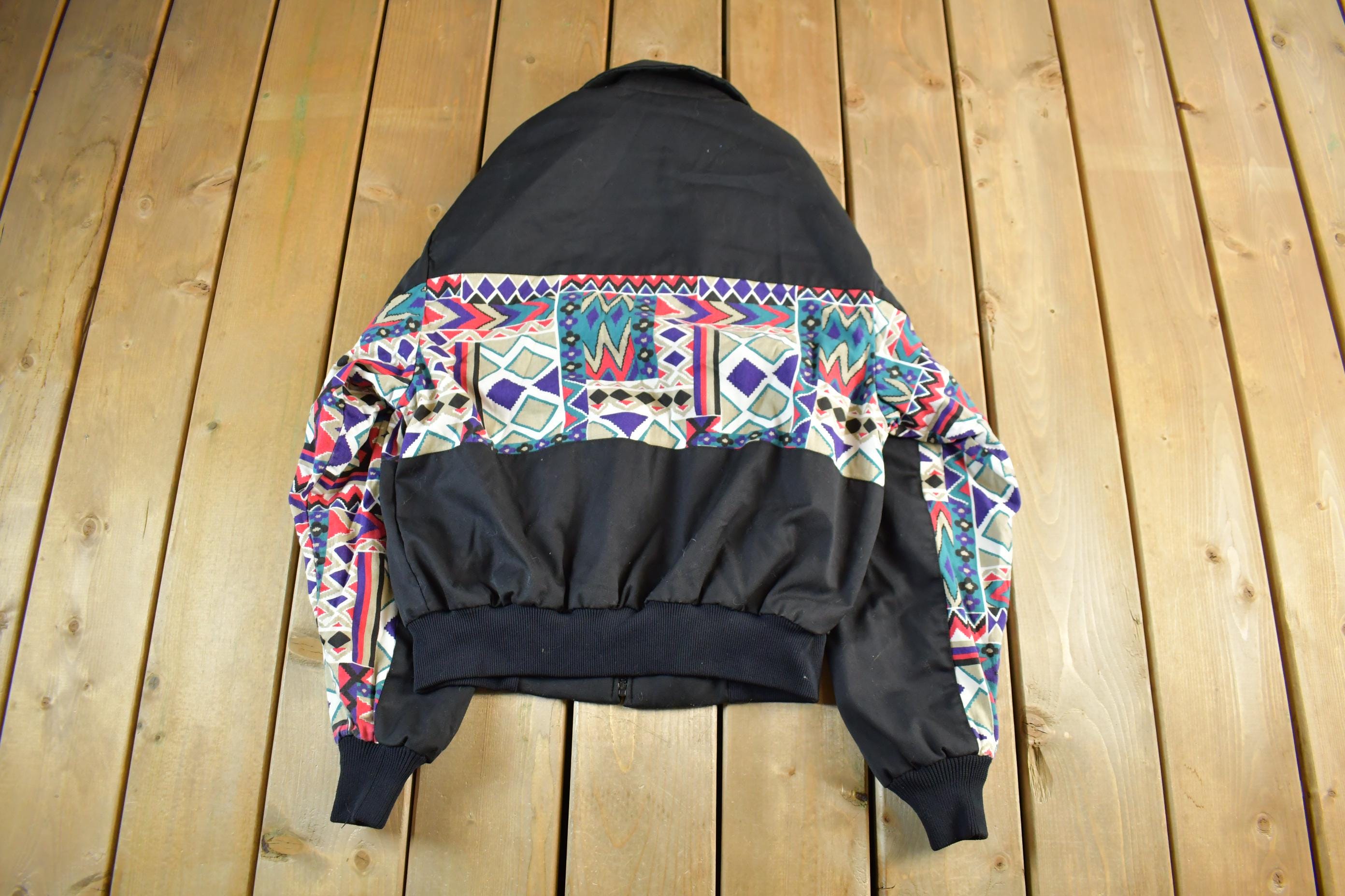 Vintage 1990s Rode Walker Western Aztec Art Jacket Mens Medium