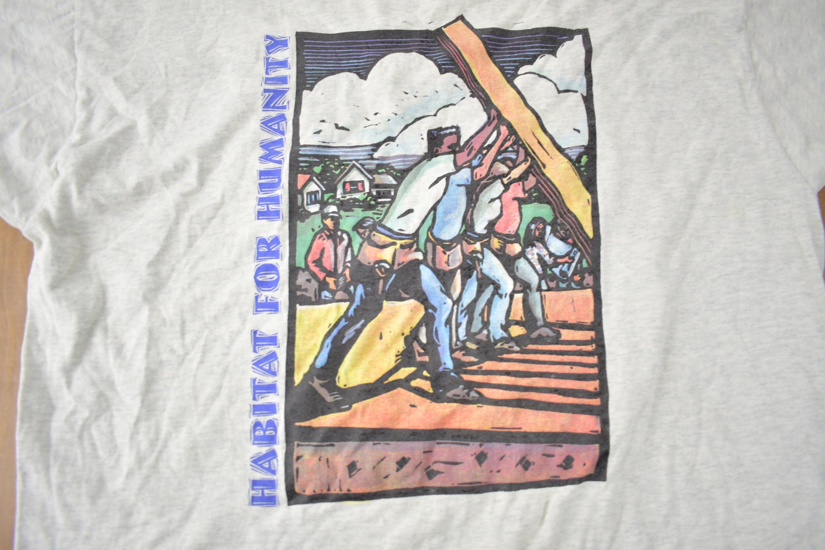 Vintage 1990s Habitat For Humanity Single Stitch Graphic T Shirt Made In USA