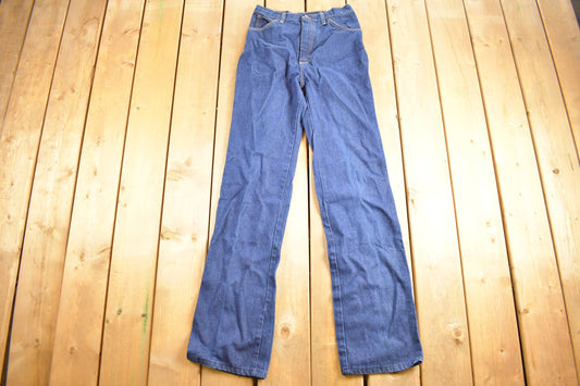 Vintage 1960s Sheplers Jeans Size 27 x 34 / Dark Wash / Made in USA / American Vintage / Streetwear Fashion / Vintage Pants / Raw Denim