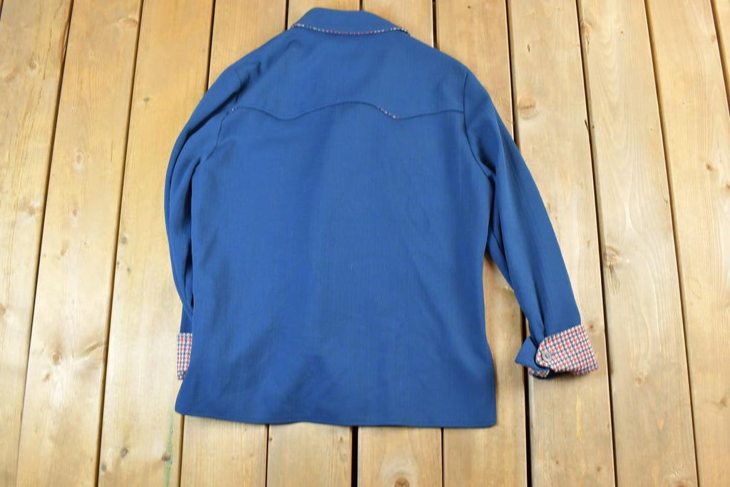 Vintage 1980s JC Penny Western Apparel Light Button Up Jacket