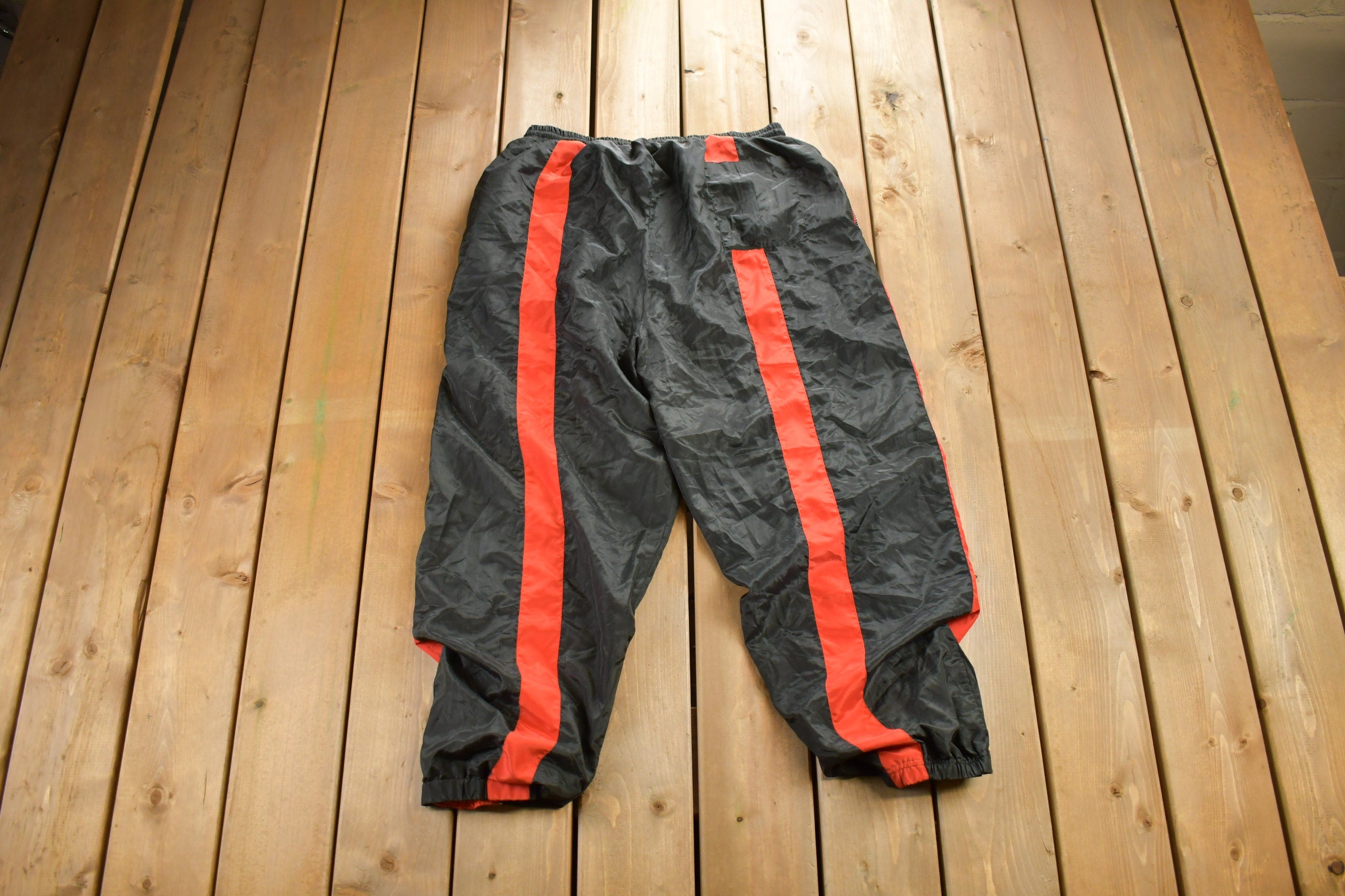 Vintage 1990s Red Knight Sportswear Track Pants Size XL