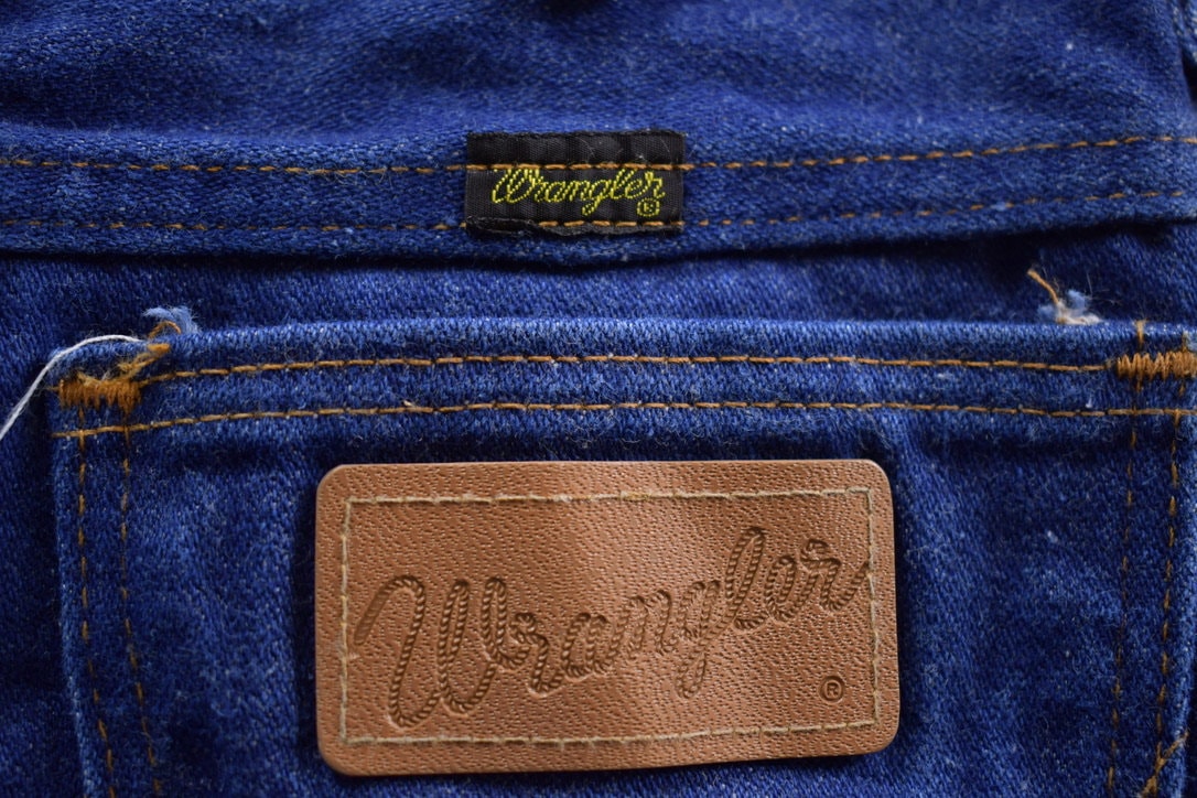Vintage 1970s Wrangler Bell Bottom Jeans Size 26 x 27