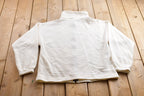 Vintage 1990s Door County Wisconsin Terry Cloth Zip Up Sweatshirt