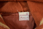 Vintage 1980s Fleetwood Women's Full Length Leather Hooded Bomber Style Coat