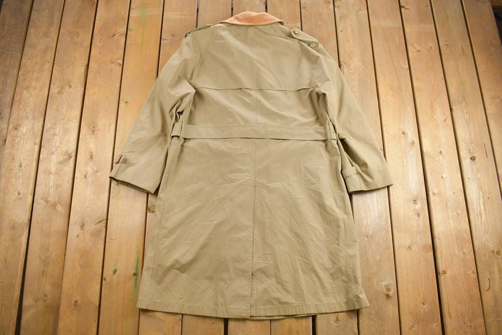 Vintage 1980s Brooks Brothers Full Length Trench Coat
