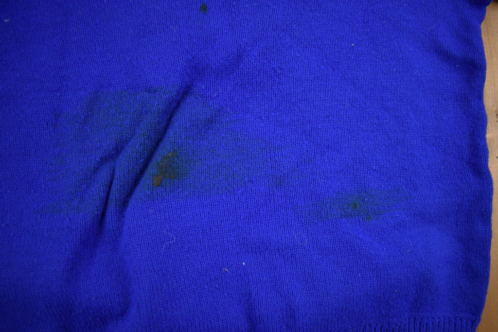 Vintage 1960s SBS Collegiate Knit Sweater True Vintage  Cheerleader Sweater  Made In USA  Embroidered