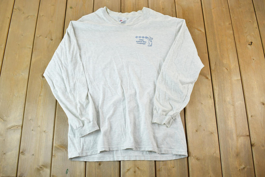 Vintage 1996 United Way Souvenir Single Stitch Graphic Print T-Shirt Made In USA