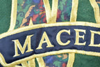 Vintage 1990s Macedon New York Plaid Letters Crewneck Sweatshirt