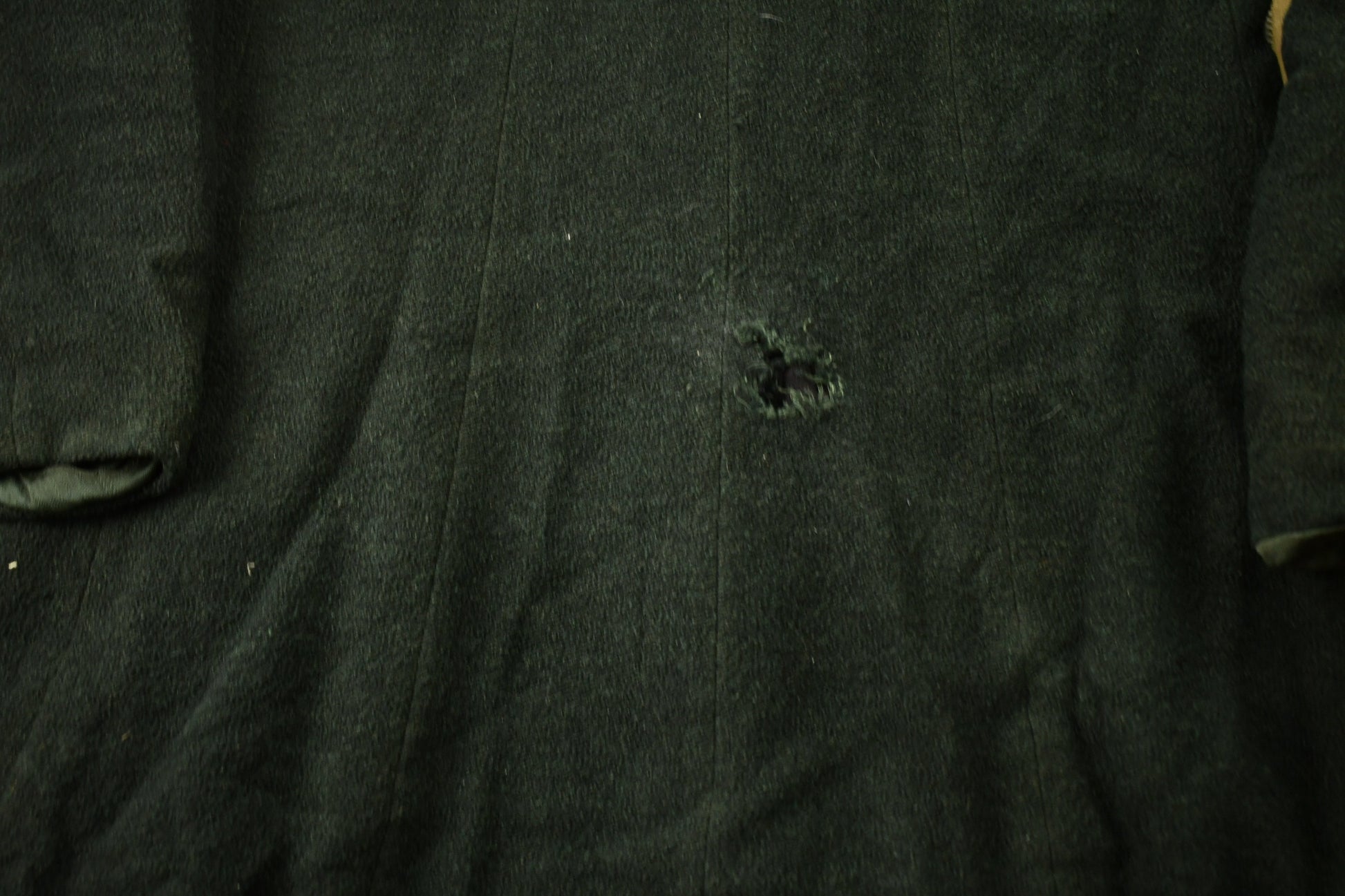 Vintage 1940s Wool Union Made Trecnh Coat