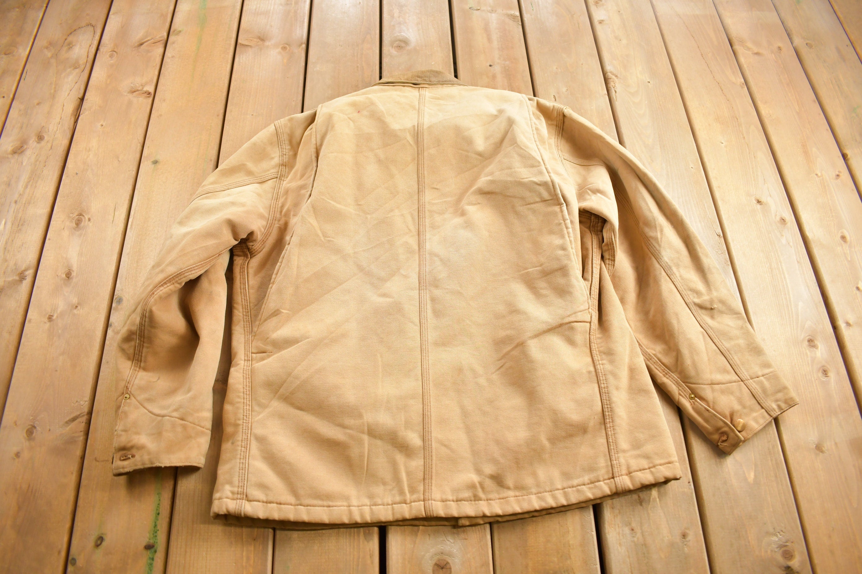 Vintage 1980s Carhartt Blanket Lined Chore Coat