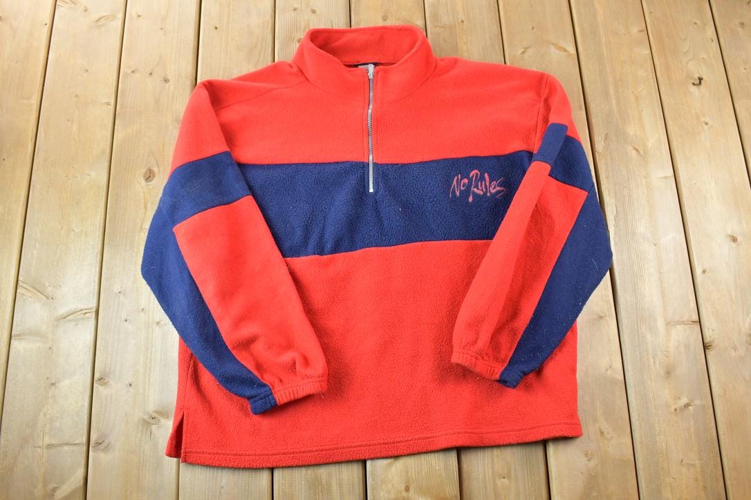 Vintage 1990s No Rules Fleece Sweater