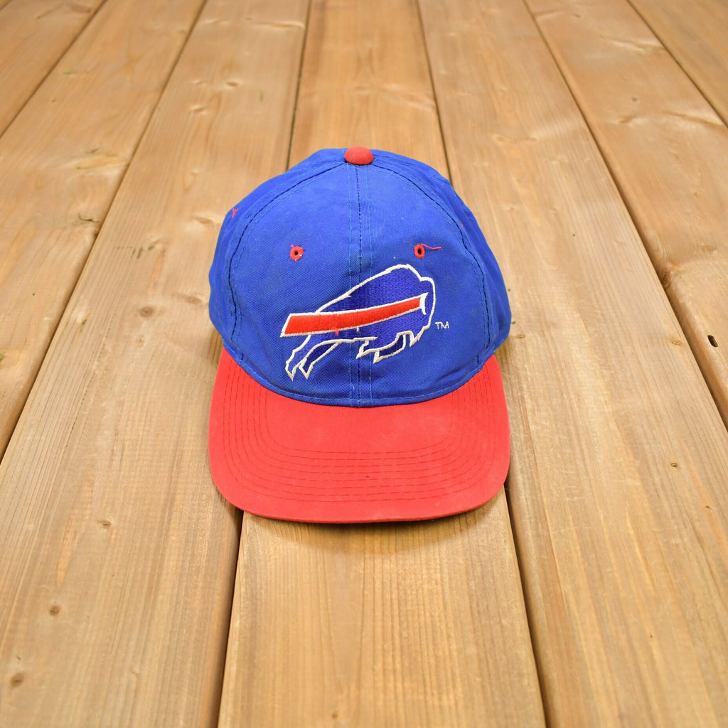 Vintage 1990s Buffalo Bills NFL Sports Specialties Double Line Script Snap Back Hat