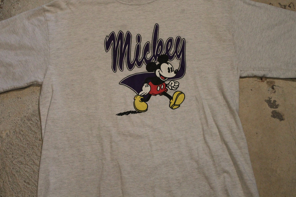 Vintage 1990s Mickey Mouse Graphic T Shirt / 80s / 90s / Streetwear Fashion / Layered T Shirt / Made In USA