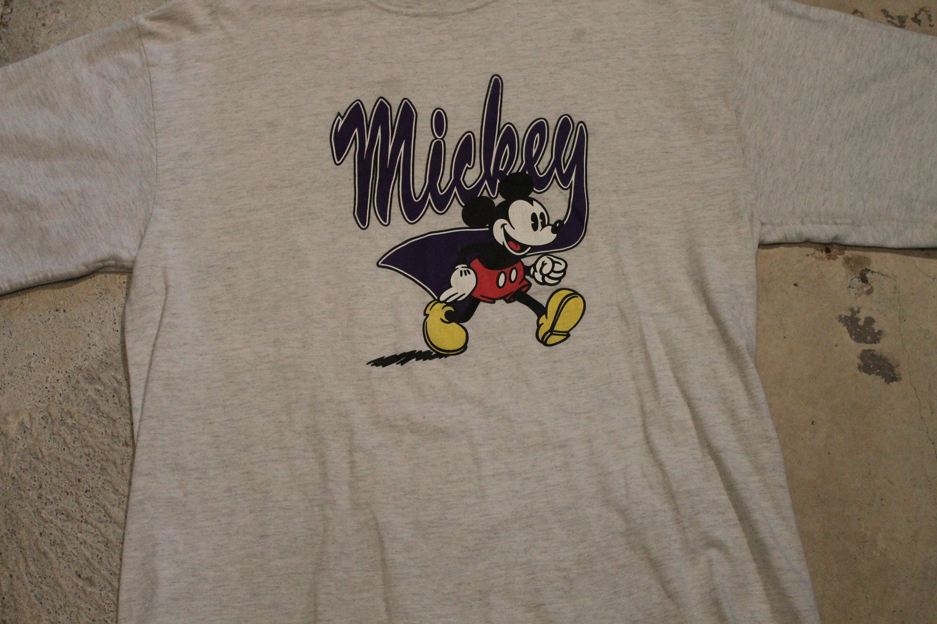 Vintage 1990s Mickey Mouse Graphic T Shirt / 80s / 90s / Streetwear Fashion / Layered T Shirt / Made In USA