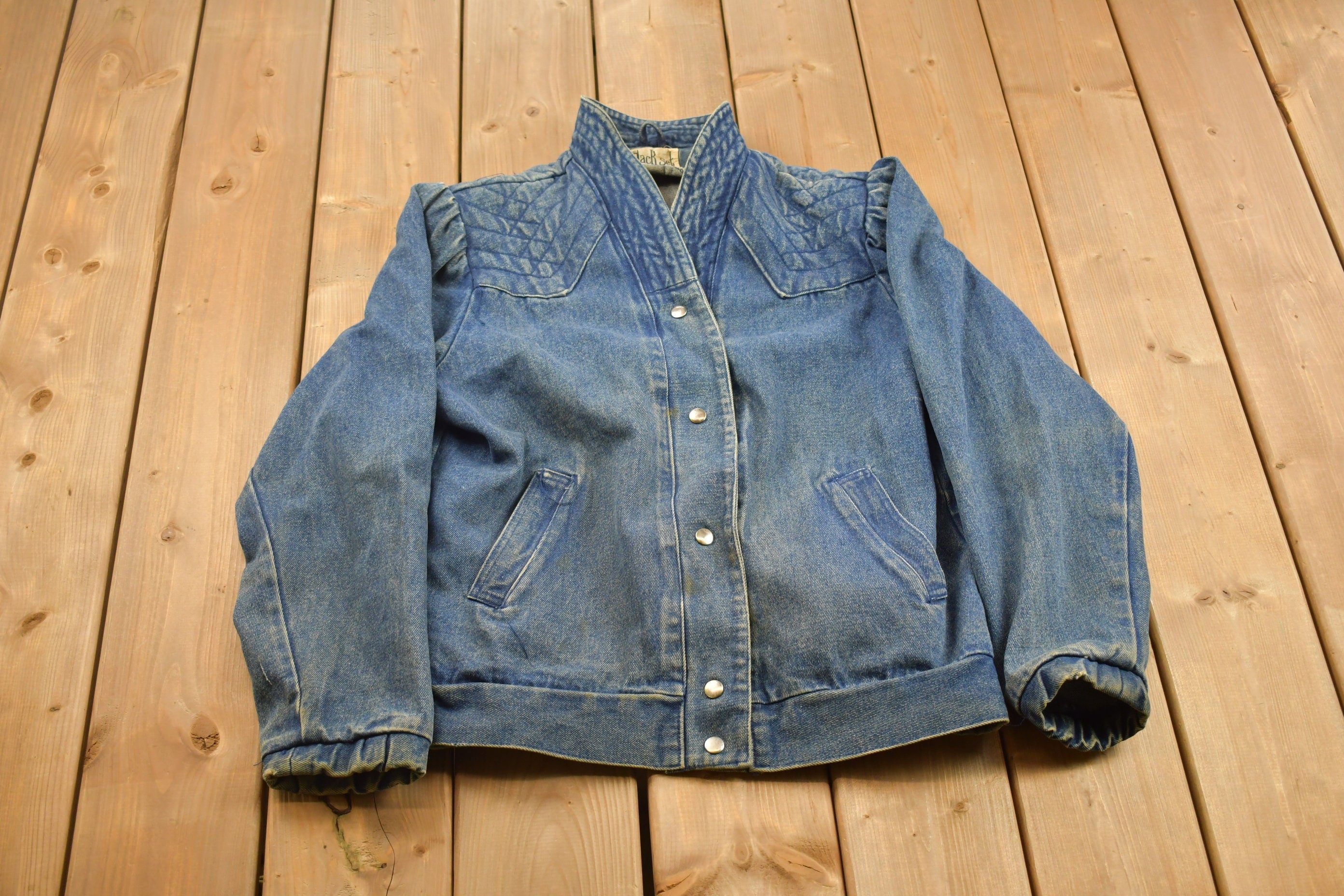 Vintage 1990s The Jack Set Denim Button Up Jacket