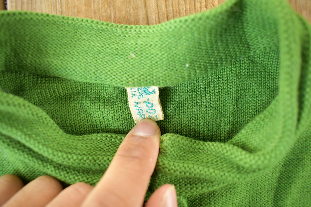 Vintage 1960s 1970s Polish Wool Cardigan Sweater Women's Small