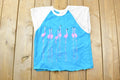 Vintage 1980s Wasaga Beach Mesh Sleeve Souvenir Tank Top