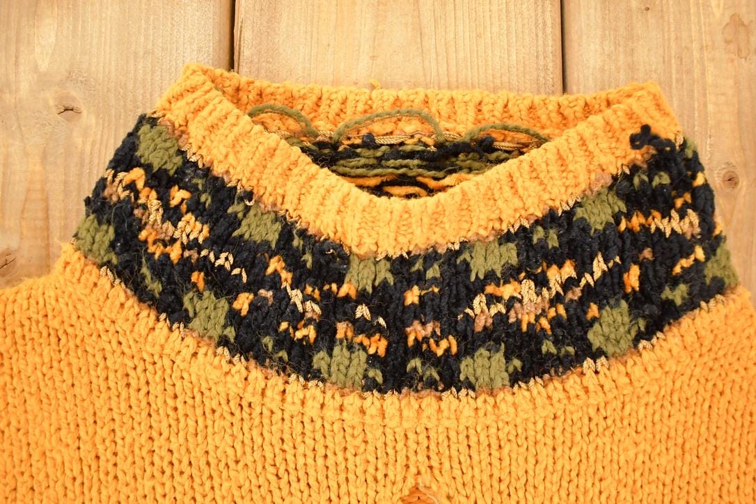 Vintage 1990s Agatha Kelsey Knit Turtleneck Sweater Women's XL