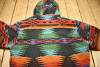 Vintage 1990s Woolrich Aztec Pattern Wool Shell Jacket