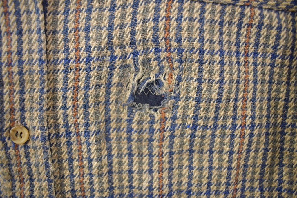 Vintage 1990s Atlantic Traders Plaid Flannel Button Up Shirt