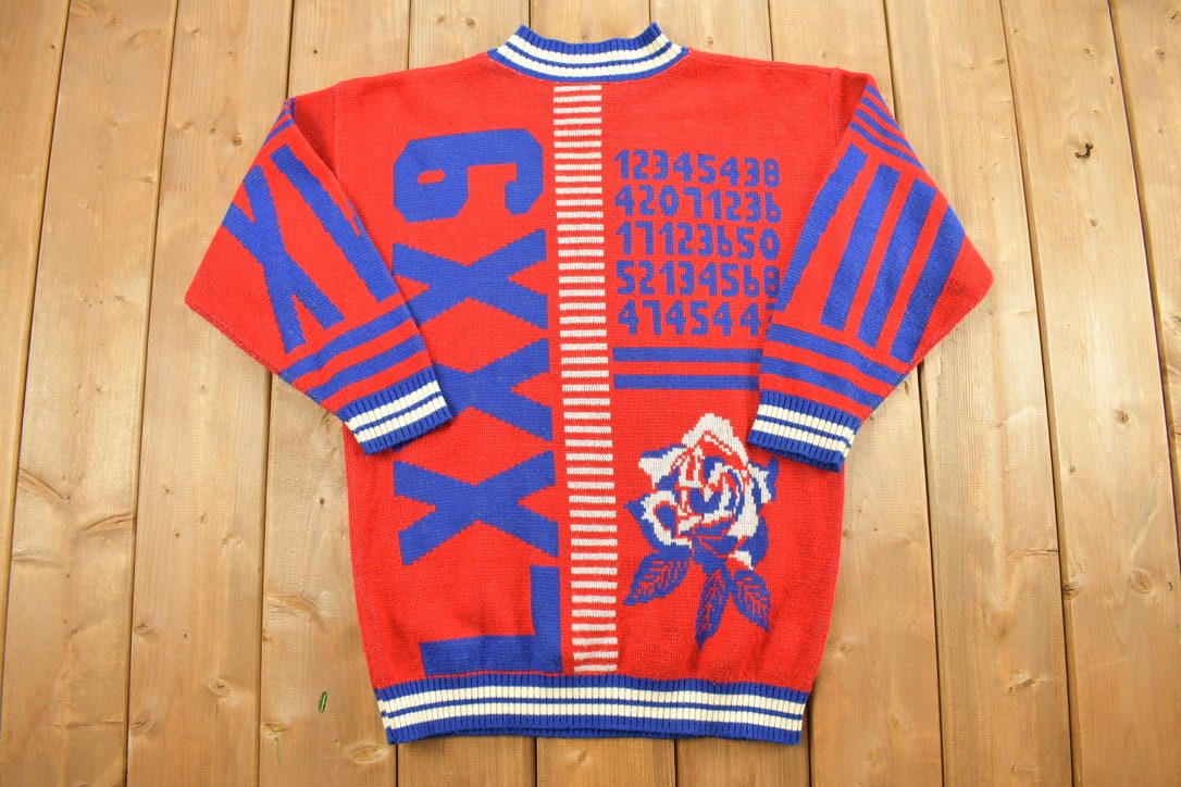 Vintage 1990s Maternity Wear 3D Knit Sweater
