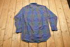 Vintage 1990s Harry Rosen Button Up Plaid Shirt